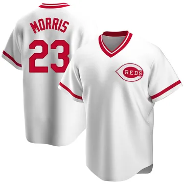 Hal Morris Men's Cincinnati Reds Replica Home Cooperstown Collection Jersey - White