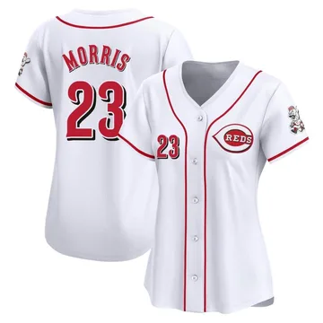 Hal Morris Women's Cincinnati Reds Limited Home Jersey - White