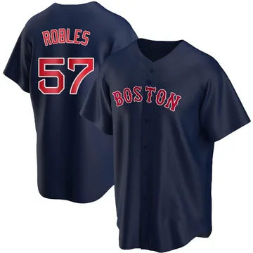 Hansel Robles Men's Boston Red Sox Replica Alternate Jersey - Navy