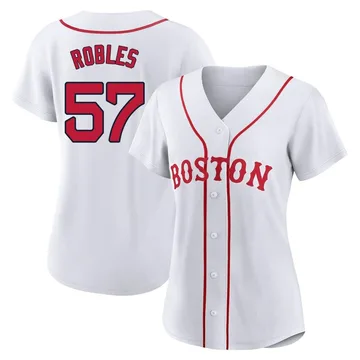 Hansel Robles Women's Boston Red Sox Authentic 2021 Patriots' Day Jersey - White