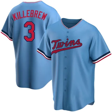 Harmon Killebrew Men's Minnesota Twins Replica Alternate Jersey - Light Blue