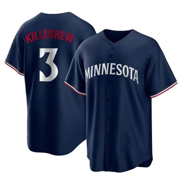 Harmon Killebrew Men's Minnesota Twins Replica Alternate Jersey - Navy