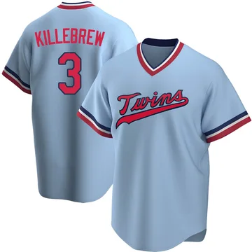 Harmon Killebrew Men's Minnesota Twins Replica Road Cooperstown Collection Jersey - Light Blue