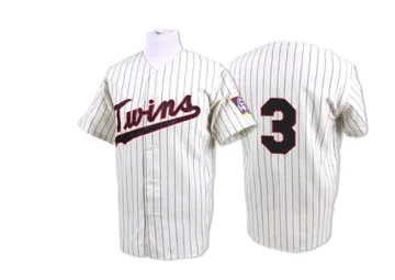 Harmon Killebrew Men's Minnesota Twins Replica Strip Throwback Jersey - White/Blue