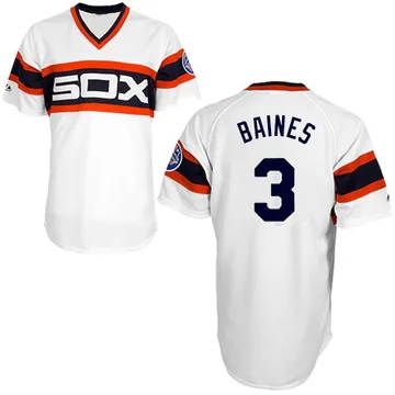 Harold Baines Men's Chicago White Sox Authentic Throwback Jersey - White