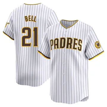 Heath Bell Men's San Diego Padres Limited Home Jersey - White