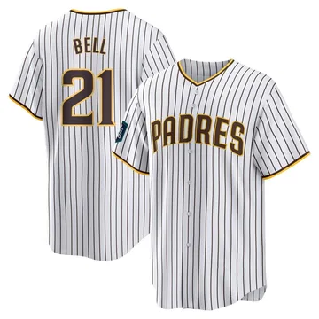 Heath Bell Men's San Diego Padres Replica 2024 World Tour Seoul Series Home Jersey - White