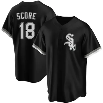 Herb Score Men's Chicago White Sox Replica Alternate Jersey - Black