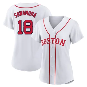 Hirokazu Sawamura Women's Boston Red Sox Authentic 2021 Patriots' Day Jersey - White