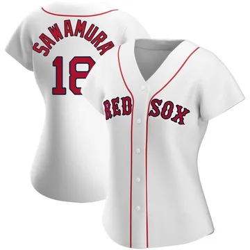 Hirokazu Sawamura Women's Boston Red Sox Authentic Home Jersey - White