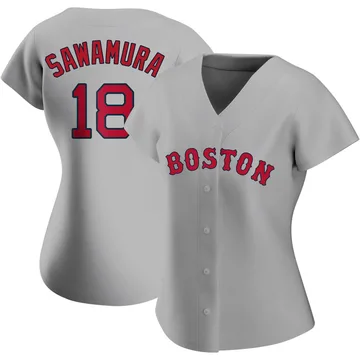 Hirokazu Sawamura Women's Boston Red Sox Authentic Road Jersey - Gray