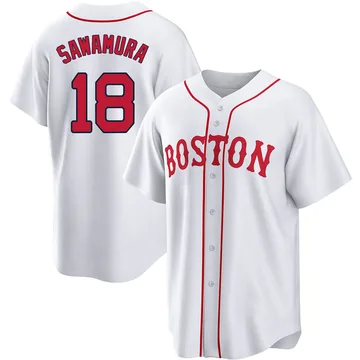 Hirokazu Sawamura Youth Boston Red Sox Replica 2021 Patriots' Day Jersey - White