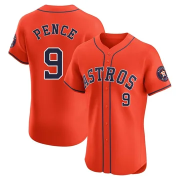 Hunter Pence Men's Houston Astros Elite Alternate Vapor Premier Jersey - Orange