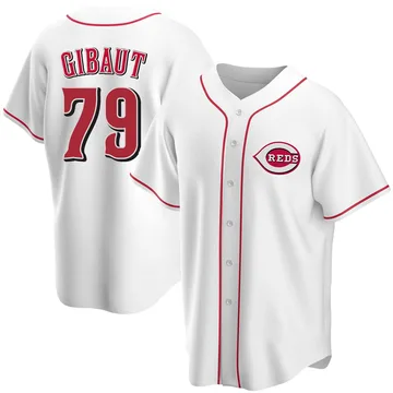 Ian Gibaut Men's Cincinnati Reds Replica Home Jersey - White