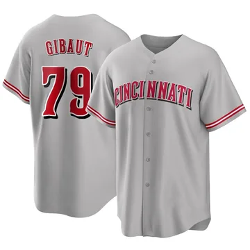 Ian Gibaut Men's Cincinnati Reds Replica Road Jersey - Gray