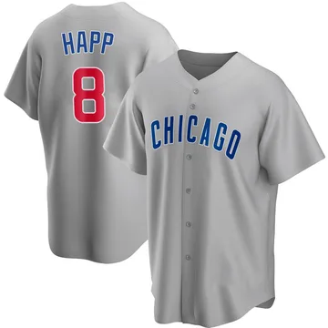 Ian Happ Men's Chicago Cubs Replica Road Jersey - Gray