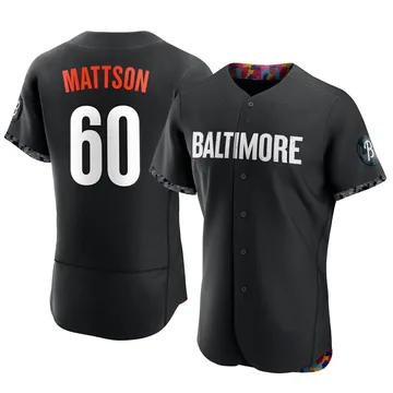 Isaac Mattson Men's Baltimore Orioles Authentic 2023 City Connect Jersey - Black