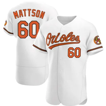 Isaac Mattson Men's Baltimore Orioles Authentic Home Jersey - White