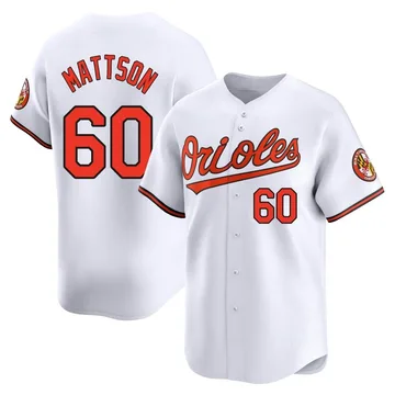 Isaac Mattson Men's Baltimore Orioles Limited Home Jersey - White