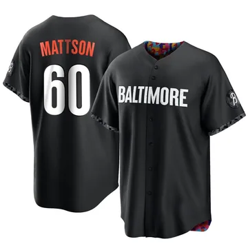 Isaac Mattson Men's Baltimore Orioles Replica 2023 City Connect Jersey - Black