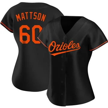 Isaac Mattson Women's Baltimore Orioles Authentic Alternate Jersey - Black