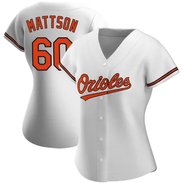 Isaac Mattson Women's Baltimore Orioles Authentic Home Jersey - White