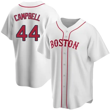 Isaiah Campbell Men's Boston Red Sox Replica Alternate Jersey - White