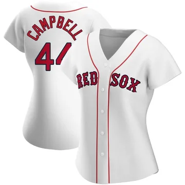 Isaiah Campbell Women's Boston Red Sox Authentic Home Jersey - White