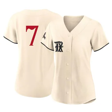 Ivan Rodriguez Women's Texas Rangers Authentic 2023 City Connect Jersey - Cream