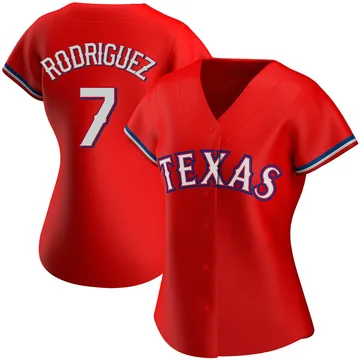 Ivan Rodriguez Women's Texas Rangers Authentic Alternate Jersey - Red