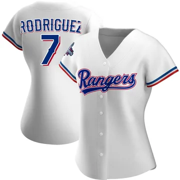 Ivan Rodriguez Women's Texas Rangers Authentic Home 2023 World Series Champions Jersey - White