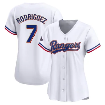 Ivan Rodriguez Women's Texas Rangers Limited White 2024 Collection Jersey - Gold