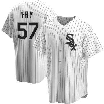 Jace Fry Men's Chicago White Sox Replica Home Jersey - White