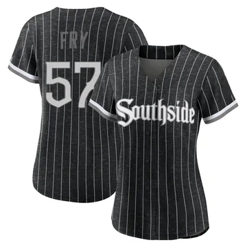 Jace Fry Women's Chicago White Sox Authentic 2021 City Connect Jersey - Black