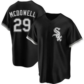 Jack Mcdowell Men's Chicago White Sox Replica Alternate Jersey - Black