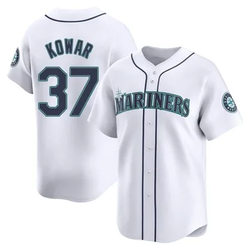 Jackson Kowar Men's Seattle Mariners Limited Home Jersey - White