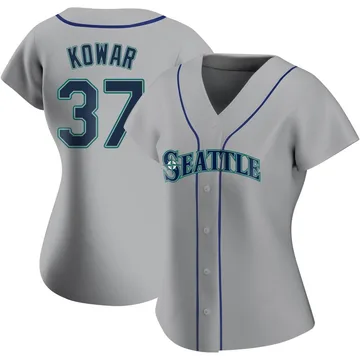 Jackson Kowar Women's Seattle Mariners Authentic Road Jersey - Gray