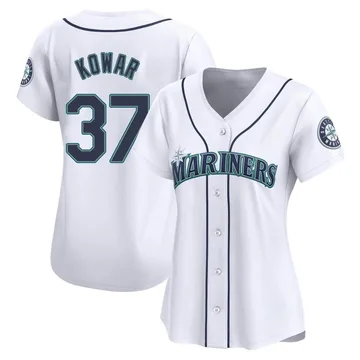 Jackson Kowar Women's Seattle Mariners Limited Home Jersey - White