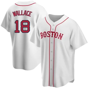 Jacob Wallace Men's Boston Red Sox Replica Alternate Jersey - White