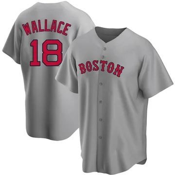 Jacob Wallace Men's Boston Red Sox Replica Road Jersey - Gray