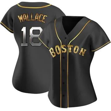 Jacob Wallace Women's Boston Red Sox Replica Alternate Jersey - Black Golden