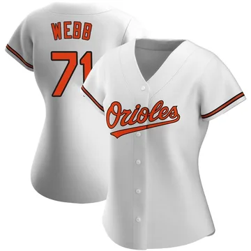 Jacob Webb Women's Baltimore Orioles Authentic Home Jersey - White