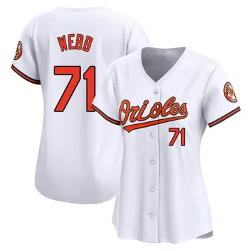 Jacob Webb Women's Baltimore Orioles Limited Home Jersey - White