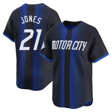 Jacoby Jones Men's Detroit Tigers Limited JaCoby Jones 2024 City Connect Jersey - Blue