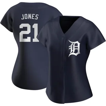 Jacoby Jones Women's Detroit Tigers Authentic JaCoby Jones Alternate Jersey - Navy