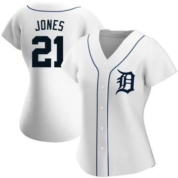 Jacoby Jones Women's Detroit Tigers Authentic JaCoby Jones Home Jersey - White