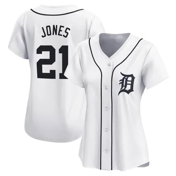 Jacoby Jones Women's Detroit Tigers Limited JaCoby Jones Home Jersey - White