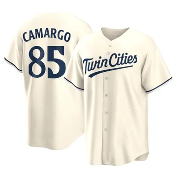 Jair Camargo Men's Minnesota Twins Replica Alternate Jersey - Cream