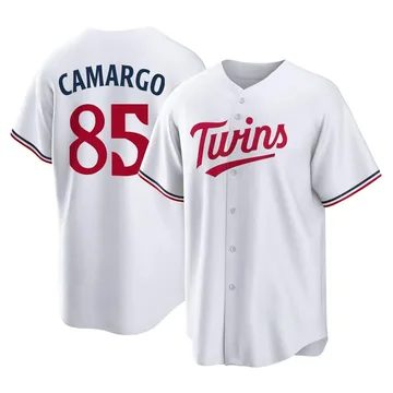 Jair Camargo Men's Minnesota Twins Replica Home Jersey - White