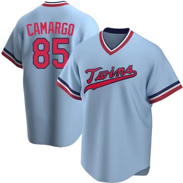 Jair Camargo Men's Minnesota Twins Replica Road Cooperstown Collection Jersey - Light Blue